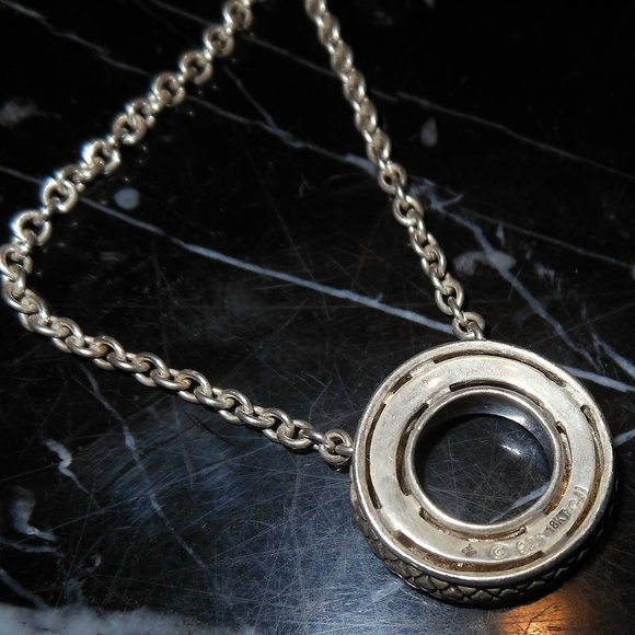 Andrea Candela 18k Gold & Silver Halo Design Circl - Picture 7 of 8